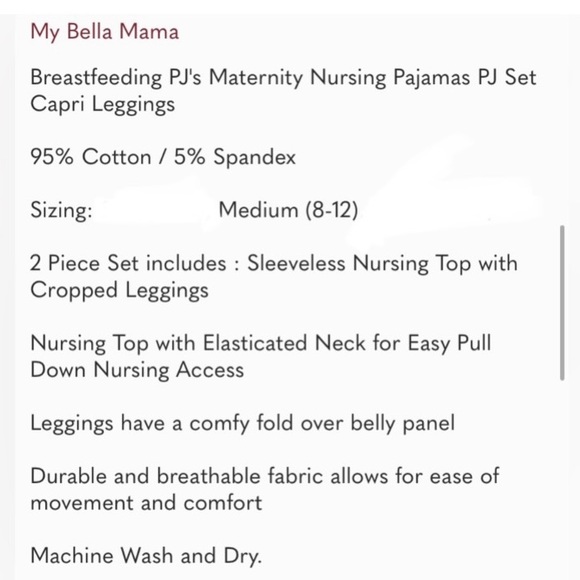 HOST PICK!! NEW Maternity Nursing Pajama Set - Picture 5 of 6